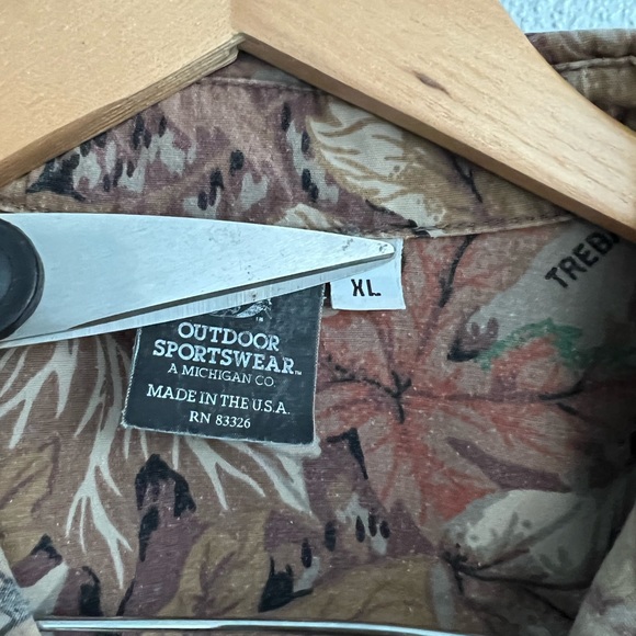 Outdoor sportswear Camouflage long sleeve button down Size XL - Picture 6 of 9